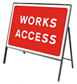 Works access  safety sign