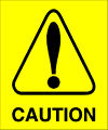 caution  safety sign