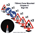 Chapter 8 Cone Sign Kit  safety sign