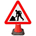 Cone Sign - Men at Work - 7001  safety sign