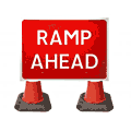 1050x750mm Ramp Ahead - 7010.1  safety sign