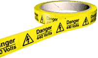 Danger 440 Volts Labels  safety sign