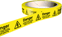 Danger Isolate mains supply Labels  safety sign