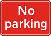 dibond no parking  safety sign