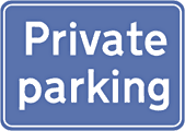 dibond private parking sign  safety sign