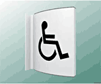 Disabled Toilet Projecting Sign  safety sign