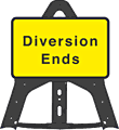 754 Diversion Ends Folding Plastic Sign  safety sign