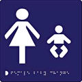 Female and Baby Change  safety sign