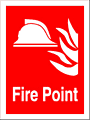 fire point sign  safety sign