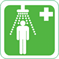 First Aid Shower  safety sign