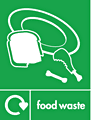 Food waste recycle  safety sign