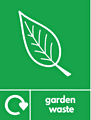 Garden waste recycle  safety sign