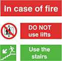 In case of fire  safety sign