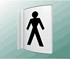 Male Toilet Projecting SIgn  safety sign