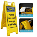 Heavy Duty Large A-Board No Parking 1  safety sign