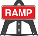 Ramp Folding Plastic Sign  safety sign