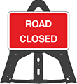 Road Closed Folding Plastic Sign  safety sign