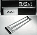 sliding vacant or in progress  safety sign