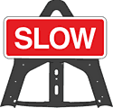 Slow Folding Plastic Sign  safety sign