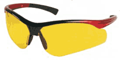 Amber Solar Spectacles  safety sign