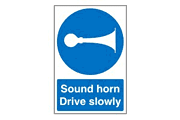Sound Horn Sign  safety sign