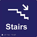 Stairs Up  safety sign