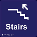 Stairs Down  safety sign