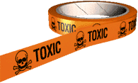 Toxic hazard tape 